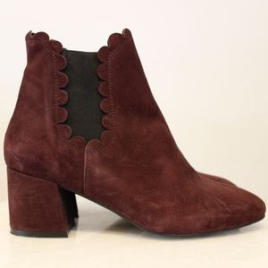 Ava & Aiden | Heeled Suede Bootie Slip On